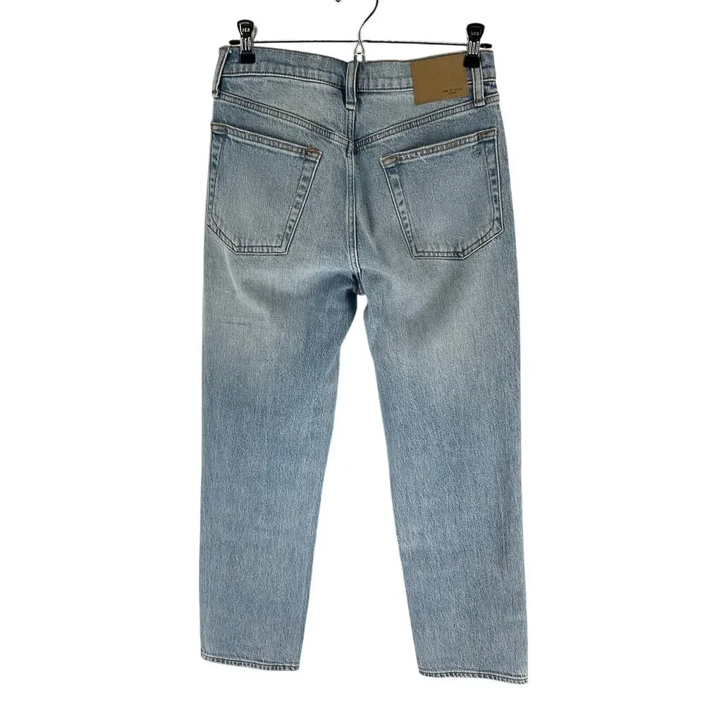 Rag & Bone Classic Blue Harlow Denim Jeans Size 25 - Picture 2 of 6